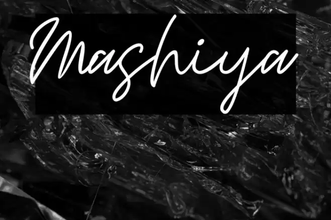 Mashiya Font examples
