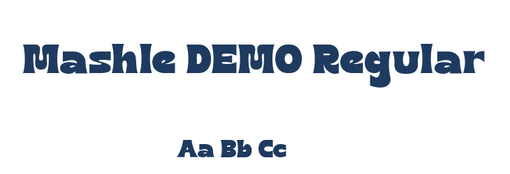 Mashle DEMO Regular Font Preview