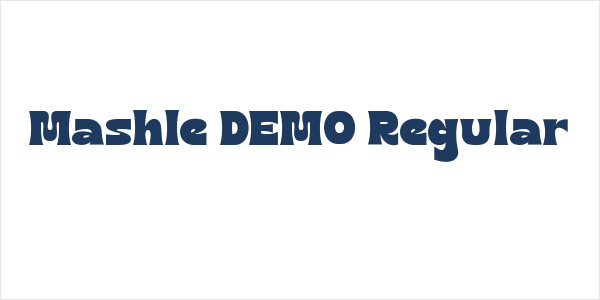 Mashle DEMO Regular Logo