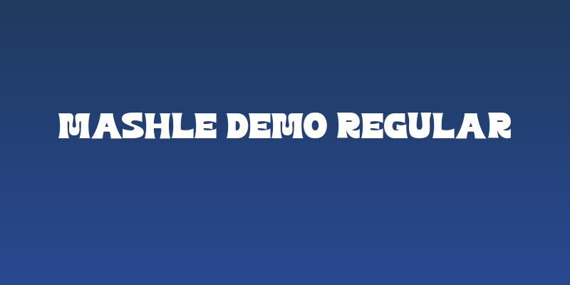 Mashle DEMO Regular Social Header