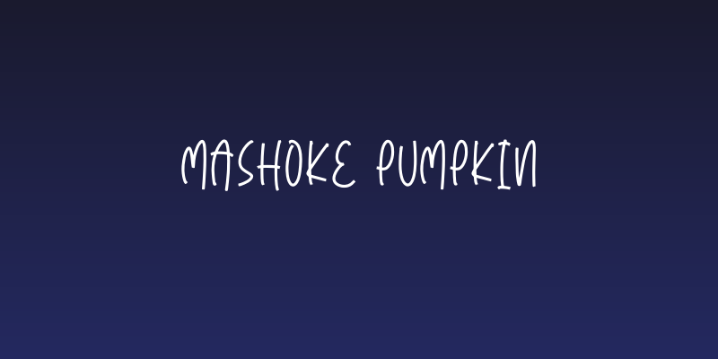 Mashoke Pumpkin Social Header