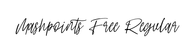 Mashpoints Free Regular  免费字体下载