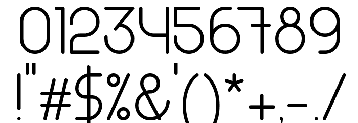 Masiode Rounded Light Font OTHER CHARS