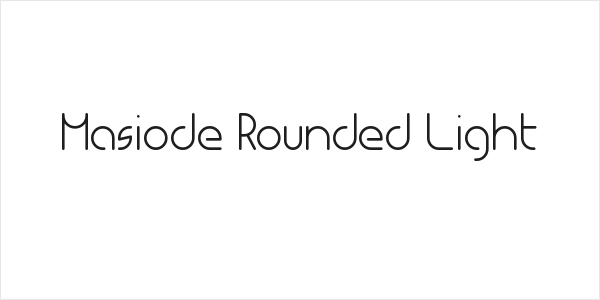Masiode Rounded Light Logo