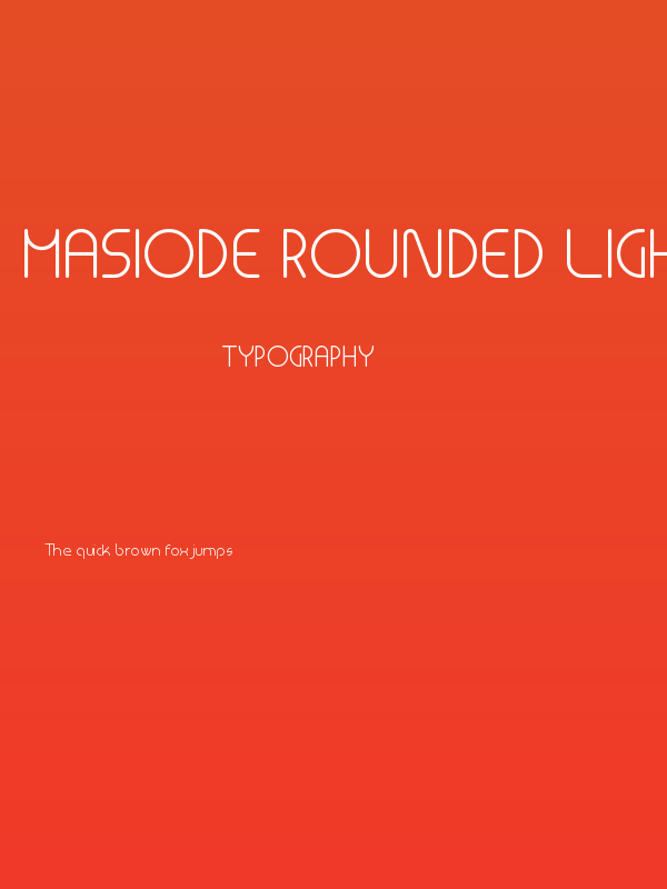 Masiode Rounded Light Poster