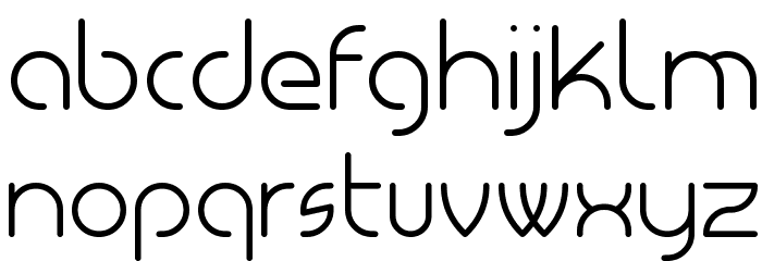 Masiode Rounded Light Font LOWERCASE