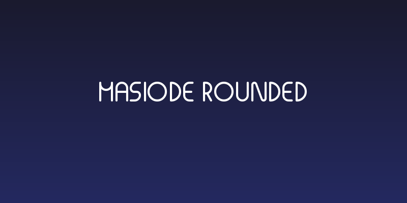 Masiode Rounded Social Header