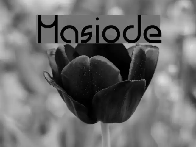 Masiode Font examples