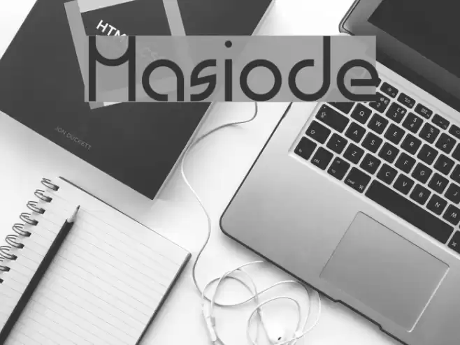 Masiode Font examples