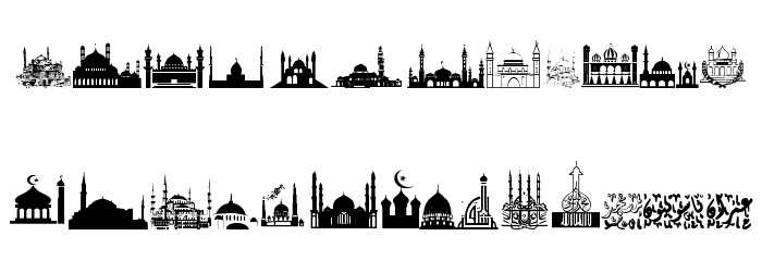 Masjid Al Imran Font LOWERCASE