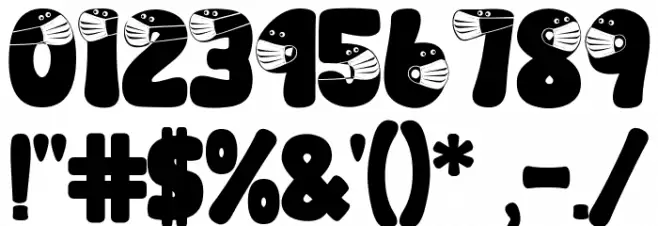 Mask to School Font OTHER CHARS