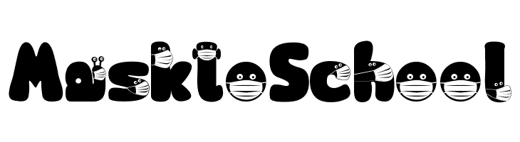Mask to School  Frei Schriftart Herunterladen