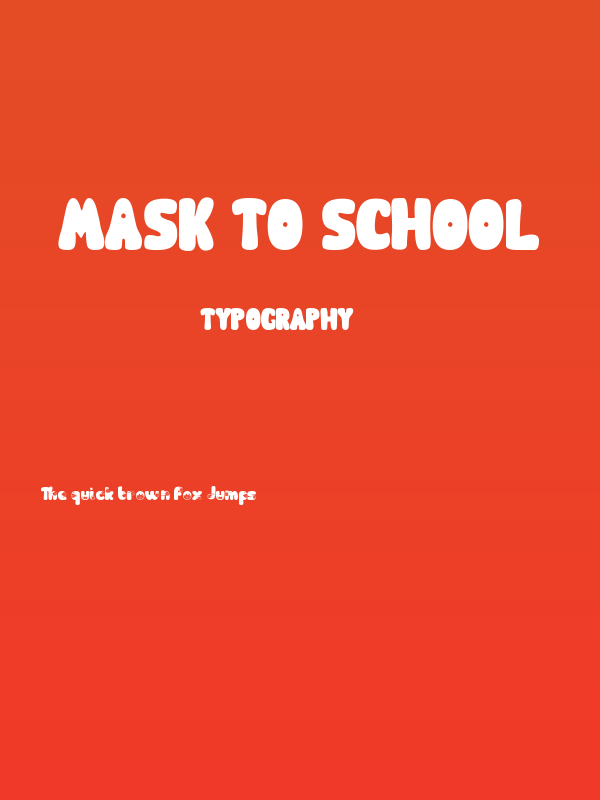 Mask to School Poster