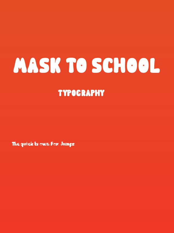 Mask to School Poster