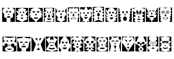 Maskalin Font LOWERCASE