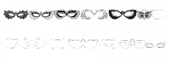 MaskbyEBO Schriftart Groß