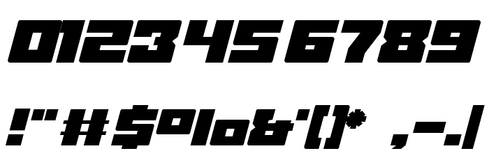 Masked Hero Demo Font OTHER CHARS