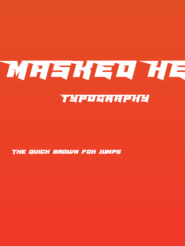 Masked Hero Demo Poster