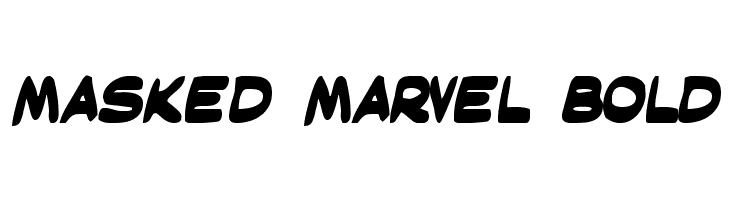 Masked Marvel Bold Font