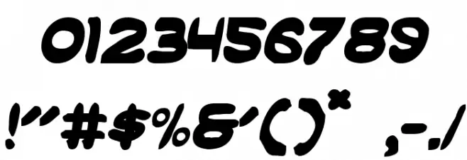 Masked Marvel Bold Font OTHER CHARS