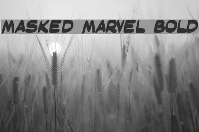 Masked Marvel Bold Font examples