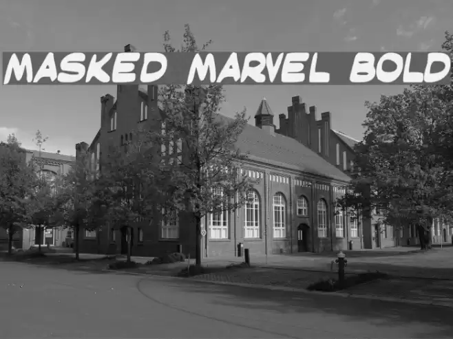 Masked Marvel Bold Font examples