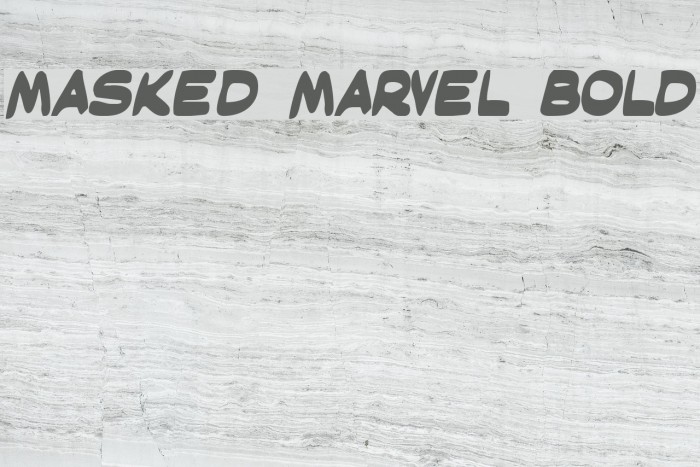 Masked Marvel Bold フォント examples