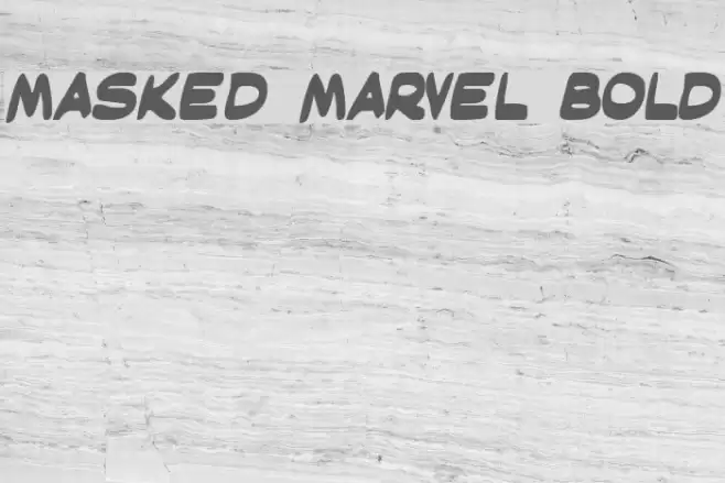 Masked Marvel Bold Font examples
