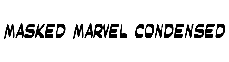 Masked Marvel Condensed  Скачать бесплатные шрифты