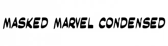 Masked Marvel Condensed  नि: शुल्क फ़ॉन्ट्स डाउनलोड