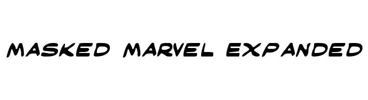 Masked Marvel Expanded  Free Fonts Download