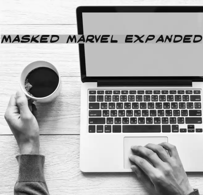 Masked Marvel Expanded Font examples