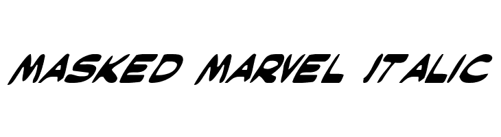 Masked Marvel Italic  لخطوط تنزيل
