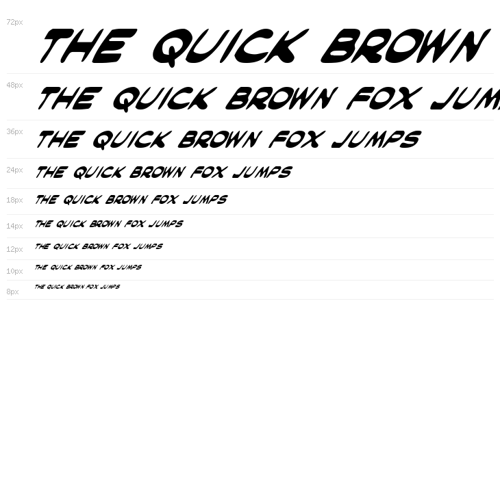 Masked Marvel Italic Waterfall