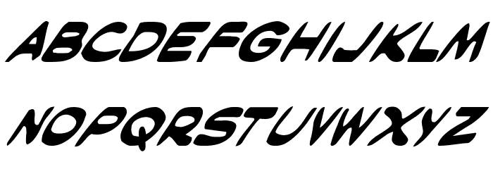Masked Marvel Italic Font LOWERCASE