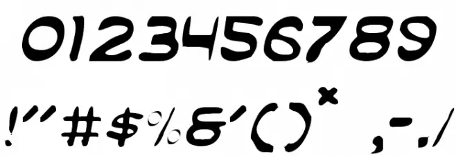 Masked Marvel Light Font OTHER CHARS