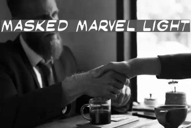 Masked Marvel Light Font examples