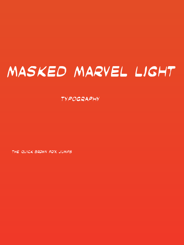 Masked Marvel Light Poster