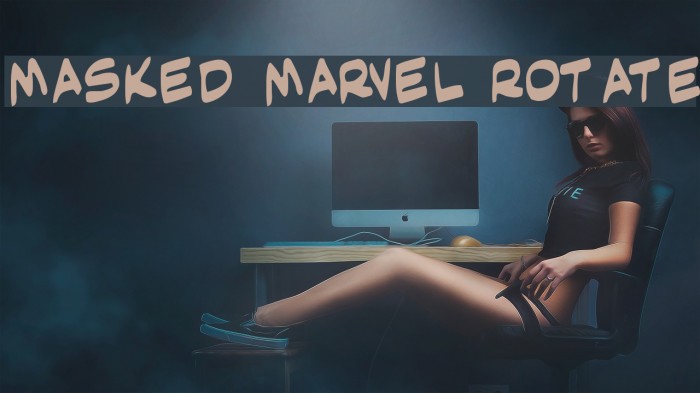 Masked Marvel Rotate Font examples