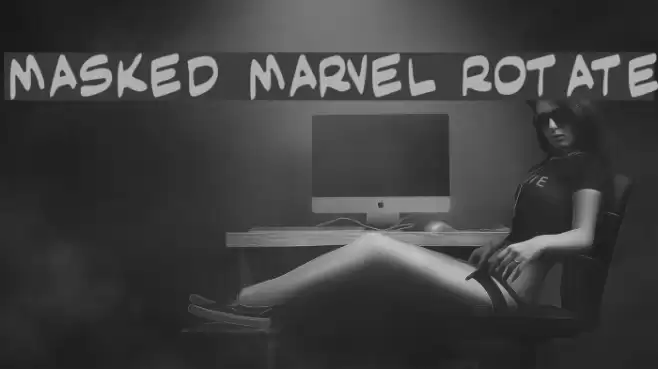 Masked Marvel Rotate Schriftart examples