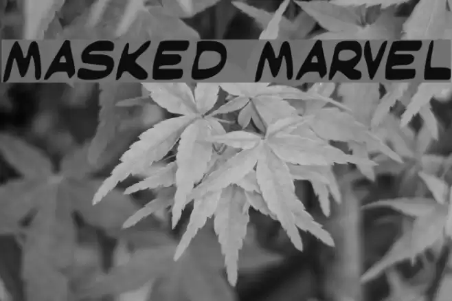 Masked Marvel Font examples