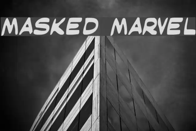 Masked Marvel Font examples