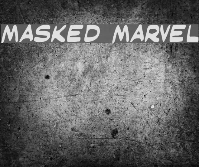 Masked Marvel Font examples