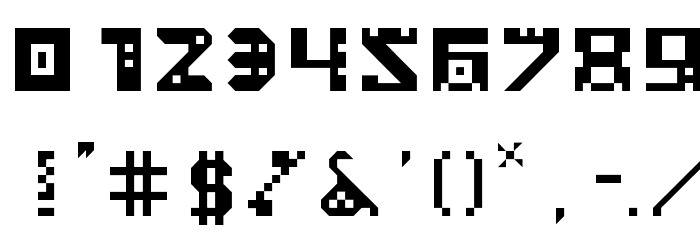 Masked Regular Font OTHER CHARS