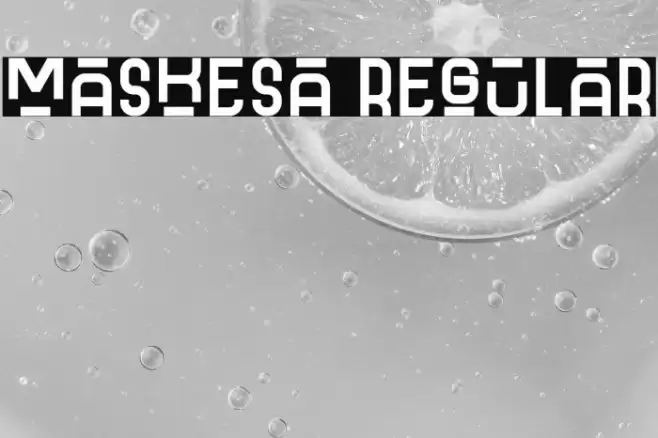 Maskesa Regular Font examples