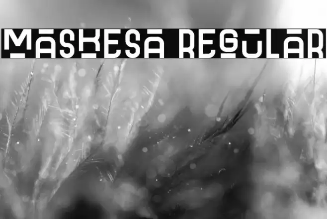 Maskesa Regular Font examples