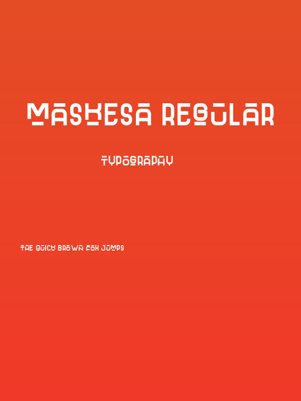Maskesa Regular Poster