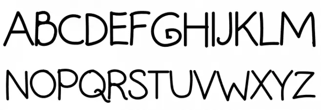 MaskiNg SchOOL Font Litere mari