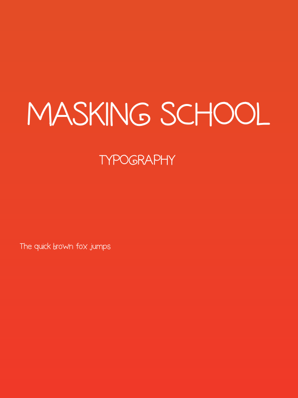 MaskiNg SchOOL Poster