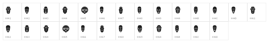 Maskid Regular Character Map